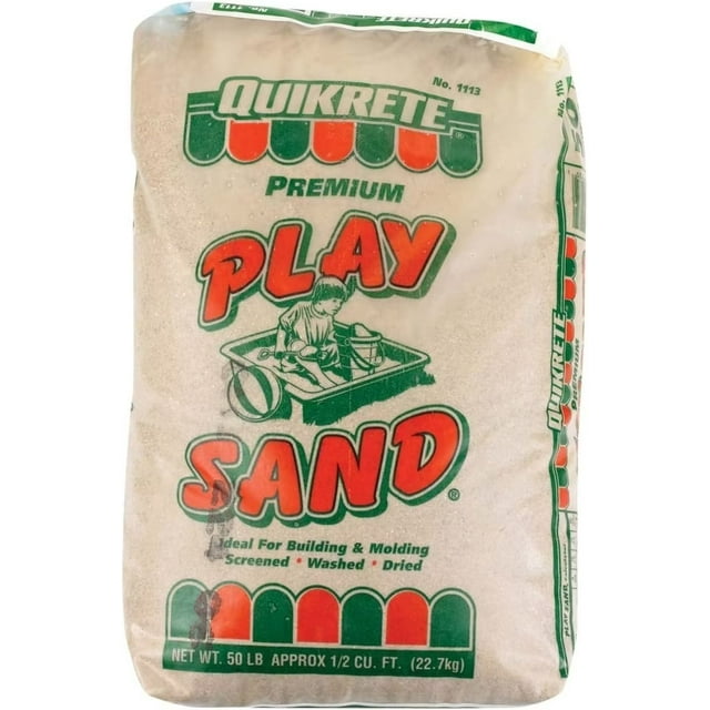 BcTlyInc Quikrete Sandbox Play Sand Outdoor Kids Filtered for Sand