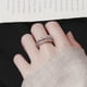thumbnail image 4 of Anillos Giratorios Anillo de aleación antiansiedad Anillo de aberturas ajustables Anillo de apilamiento de ansiedad para mujeres, 4 of 8