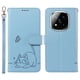 thumbnail image 1 of Wallet Case for Xiaomi Redmi Note 14 Pro 5G 14 Pro+ 5G Poco X7 5G Cat Pattern Imprint Leather Phone, 1 of 5