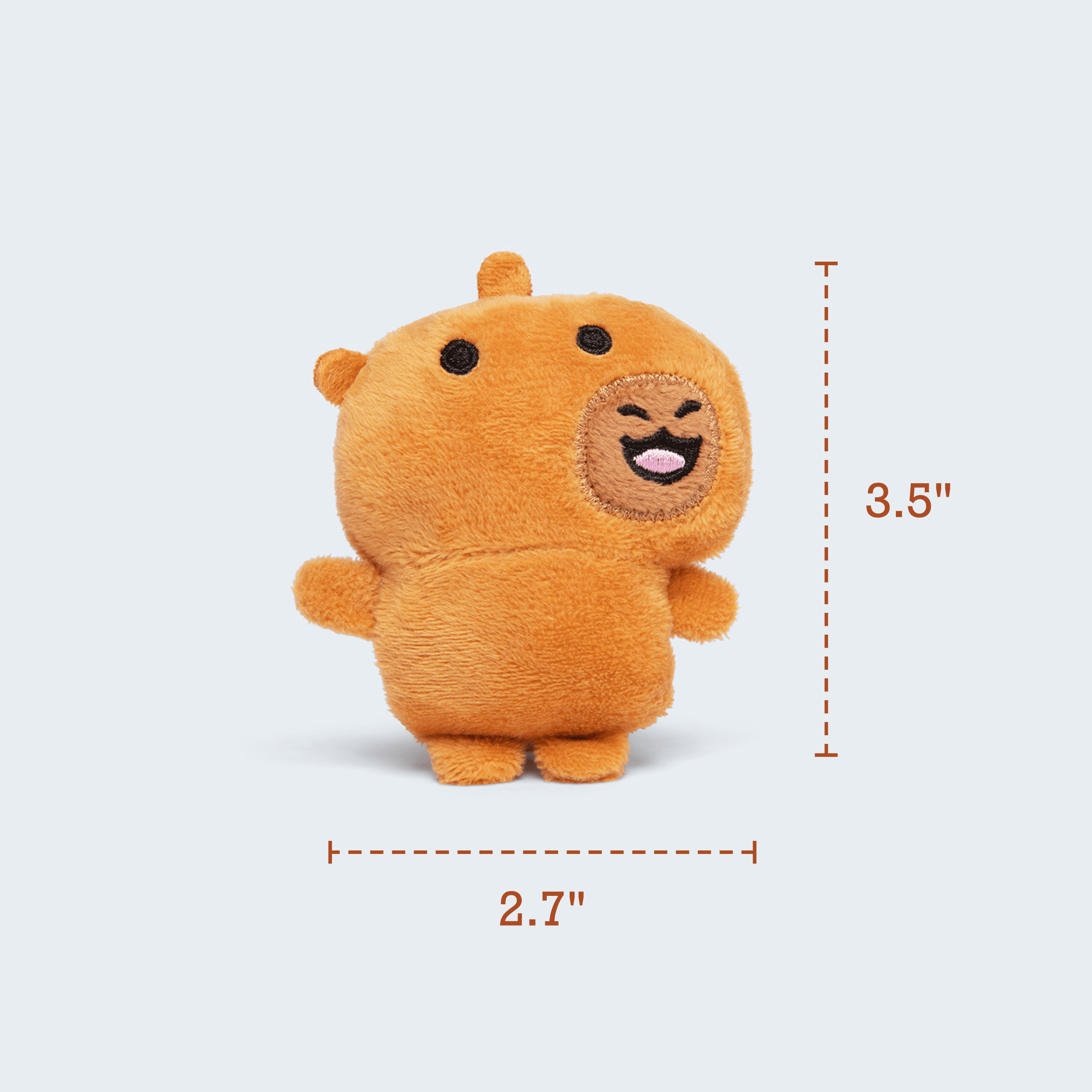 Emotional Support Pals Capybaras, 5 Plush Animal Toys with Carrying Basket