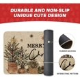 thumbnail image 6 of VIXARKO Holly Merry Christmas Doormat, Winter Xmas Ornament Home Decor Low-Profile Switch Rug Door Mat Floor Mat for Indoor Outdoor Memory Foam Kitchen Mats for Floor 17x29 Inch, 6 of 6