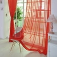 thumbnail image 4 of Window Sheer Voile Curtains 79 Inches Long Sheer Curtains Clear Curtains Basic Rod Pocket 1 Panel Bedroom Children Living Room Yard Kitchen, 4 of 6
