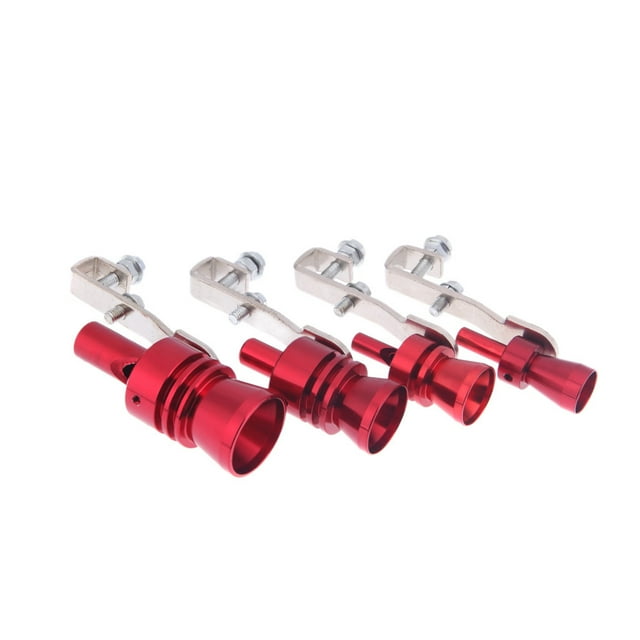 Turbo sonido silbido del tubo de escape tubo de escape purga válvula aluminio tamaño M rojo Carevas Silbar