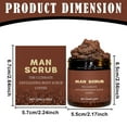 thumbnail image 3 of Body Menâs Exfoliating Body Scrub â Skin Cleansing Wash In Jar With Top Lid For All Skin Types, 3 of 6