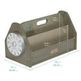 thumbnail image 2 of ECR4Kids Double-Sided Book Caddy with Countdown Timer, Portable Library, Grey Wash, 2 of 9
