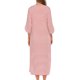 thumbnail image 4 of Minnieouse Camisones de mujer Batas con cremallera de casa de verano Albornoz con bolsillos Hogar Hotel Dormitorio Ropa de dormir Mujer Damas Pijama Rojo Minnieouse AP016562-02, 4 of 6
