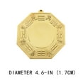Chinese Feng Shui Brass Bagua Mirror 4.5 inch Chinese Feng Shui Brass