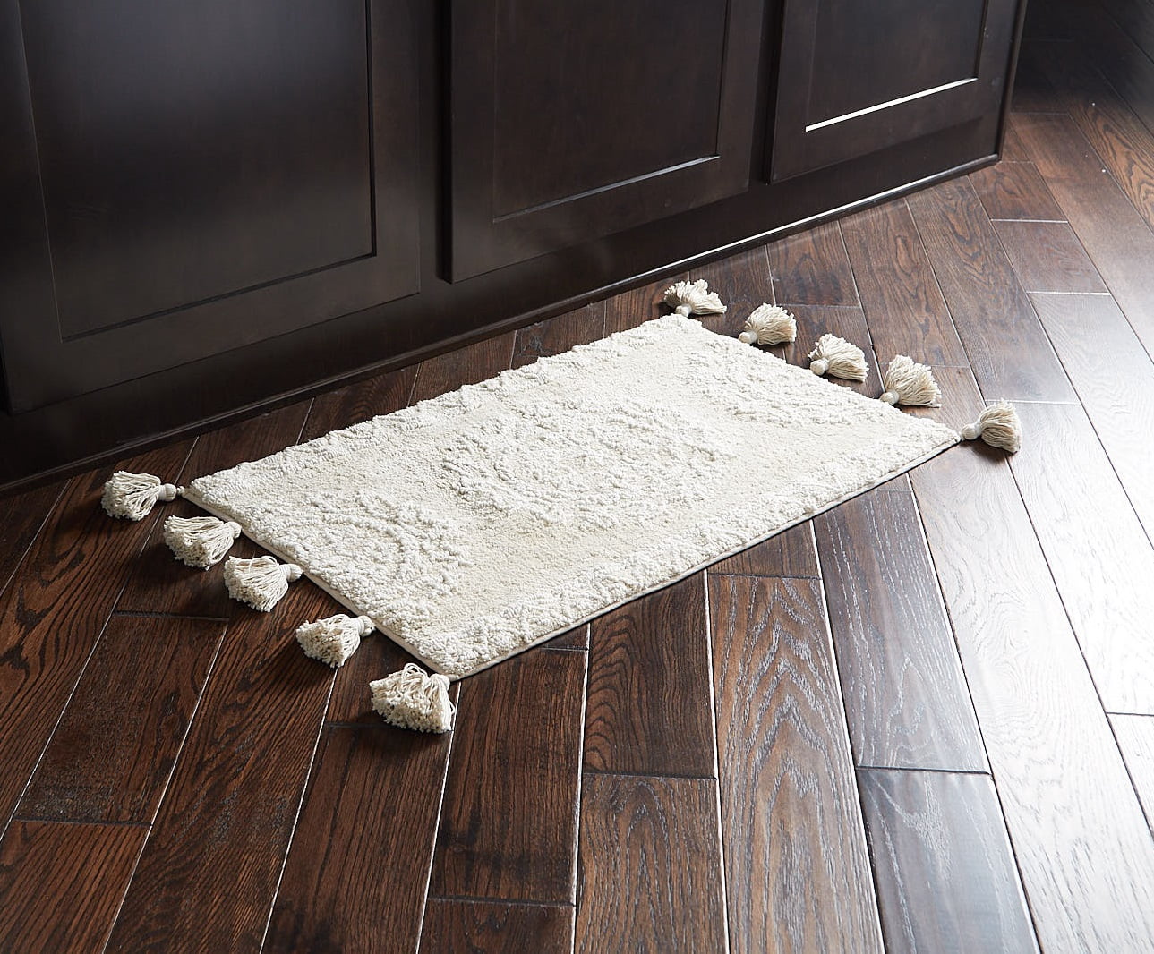 SKL Home Medallia Bath Rug, Natural, 20" x 30", 100% Cotton