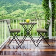thumbnail image 2 of Aoodor Outdoor Chair Pads, W21'' x D21'' Patio Seat Cushion Set of 2, Fade-Resistant Polyester, Khaki, 2 of 9