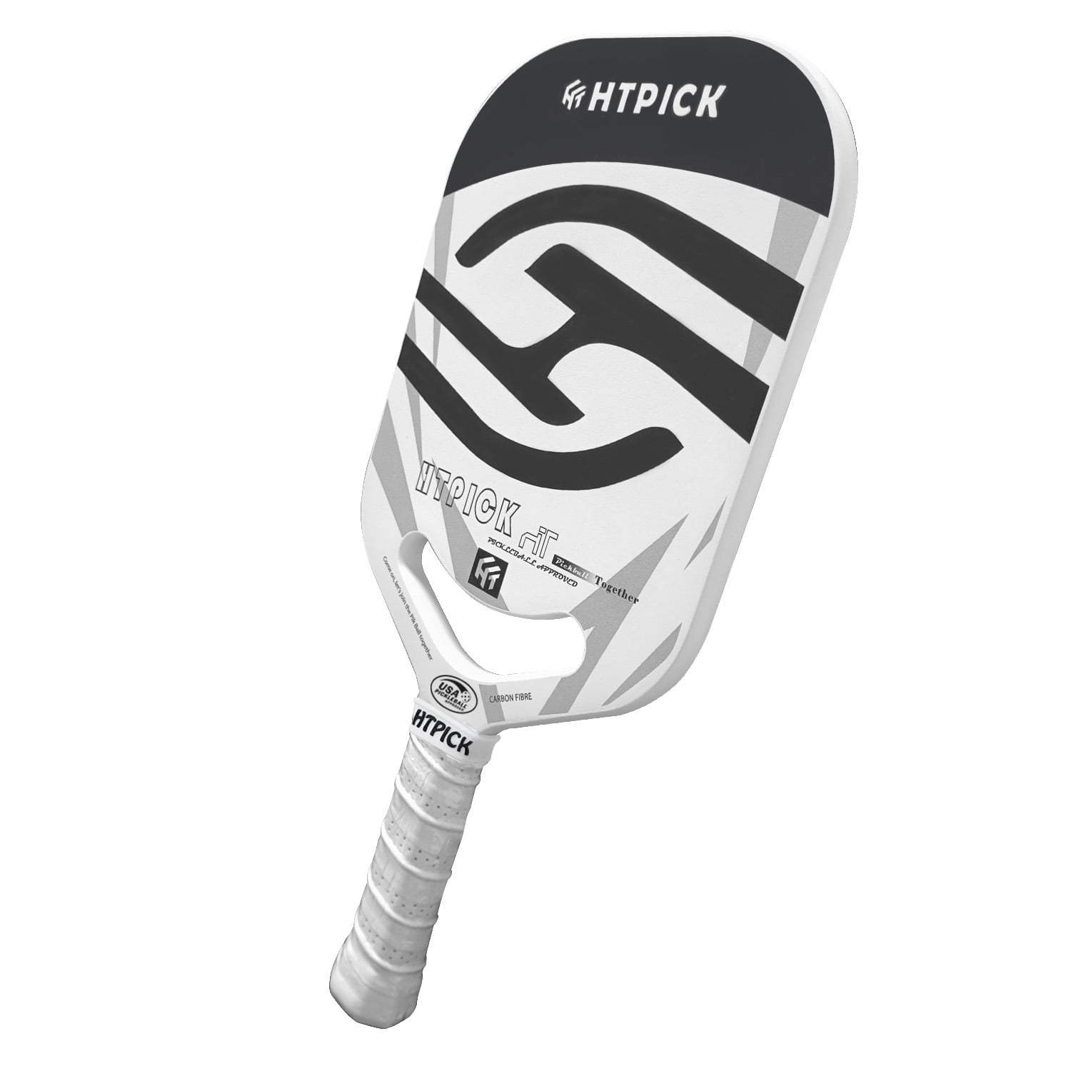 HTPICK Thermoformed Pickleball Paddle Set - T700 Carbon Fiber Surface, 16mm Honeycomb Core, Includes Paddle, 2 Overgrips & 2 Edge Guards,1 Pickleball Paddle Cover USAPA Approved