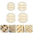 thumbnail image 4 of Shisuyan 4Pack Steaming Rack Round Stainless Steel Food Grade Easy Cleaning Nutrient Preservation Cooking Supplies, 4 of 8