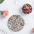 thumbnail image 4 of RYLABLUE Halloween Pumpkin Set of 8 Round Coaster for Drinks, Absorbent Ceramic Stone Coasters Cup Mat with Cork Base for Home Kitchen Room Coffee Table Bar Decor, 4 of 5