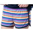 thumbnail image 3 of NASA Womens' Retro Stripes Rocket Sleep Pajama Set Shorts Crewneck, 3 of 6