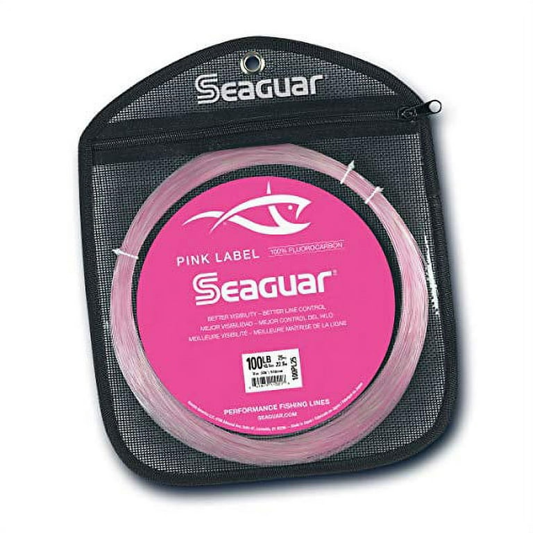 Seaguar Pink Label 100% Fluorocarbon Fishing Line 60lbs, 25yds Break  Strength/Length - 60PL25 
