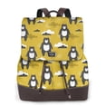 thumbnail image 1 of Balery Cartoon Bear Yellow Mochila de Cuero para Mujeres, Gran Capacidad, Bolsa de Viaje Multifuncional, Mochila de Cuero y Bolsa de Hombro para Mujeres, 1 of 4
