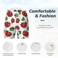 thumbnail image 3 of Balery Hand Drawn Strawberry Mens Swim Trunks Swim Shorts for Men Quick Dry Inseam Beach Shorts with Compression Liner Pocket-XX-Large, 3 of 9