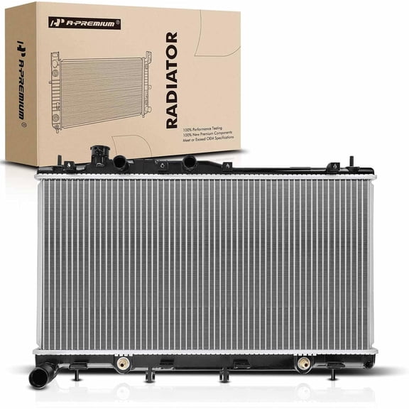 A-Premium Engine Coolant Radiator Assembly with Transmission Oil Cooler Compatible with Subaru Outback Legacy 2010 2011 2012 2013 2014, H6 3.6L, Automatic Trans, Replace# 13281