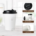 thumbnail image 5 of 500 Pack 12 OZ Paper Coffee Cups, Disposable 12 OZ Coffee Cups With Lids, Cold/Hot Drinking, For Home, Traveling, Stores, Office, And Events, 5 of 7