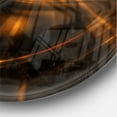 thumbnail image 3 of Designart Horloge Murale Moderne 'Explosion de Feu en Noir', 3 of 6