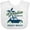 AA-White, variant on Inktastic Paradise Beach in Delray Beach with Palm Trees and Car Boys or Girls Baby Bib