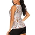 thumbnail image 3 of Lsque Autumn Floral Deer Printed Workout Tank Tops for Women, Athletic Sports Tank Tops, Compression Sleeveless Dry Fit Shirts,Sleeveless Yoga Shirt-Large, 3 of 9