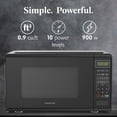 thumbnail image 3 of Farberware FMGZ09BKA 0.9 Cu. Ft. Microwave Oven, 900W, Digital Control, LED Display, 6 Cooking Presets, Black, 3 of 6