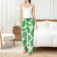 thumbnail image 5 of Pajama Pants Women, Cute Sea Green Limes Leaves Sweatpants Soft Sleep Lounge Pants, Casual PJ Bottoms Pants with Pockets, 5 of 5