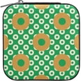 thumbnail image 2 of Coolnut Leather Jewelry Box Modern Circles Green Portable Mini Jewelry Storage Bag for Travel, Small Ring Case Earrings Organizer Necklaces Box for Women Girls Women Gifts, 2 of 7