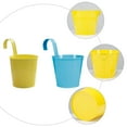 thumbnail image 6 of EXHUMKY Blue Iron Gardening Flower Buckets for Balcony and Window 2Pcs, 6 of 8
