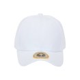 thumbnail image 2 of TopHeadwear Structured Adjustable Baseball Hat, White 4 pack, 2 of 2