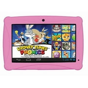 ClickN KIDS 7" Tablet 8GB Memory, Pink - Featuring Looney Tunes Phonics