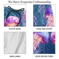 thumbnail image 4 of luoweisi Men's Beach Shorts Quick Dry Swim Trunks with Mesh Lining Colorful Jellyfish XL, 4 of 5