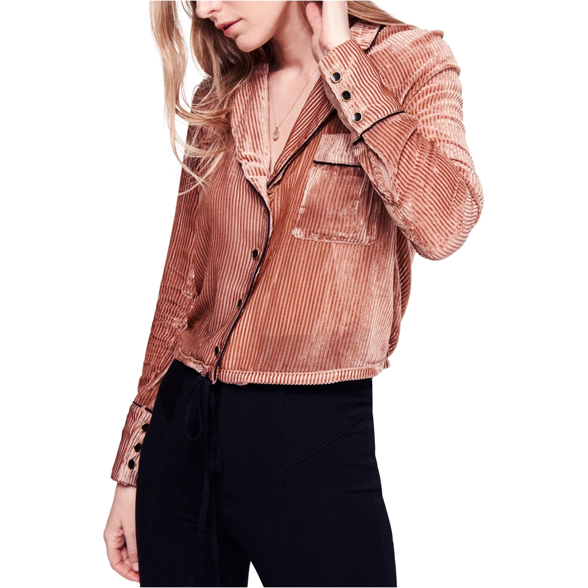 velvet button down shirt