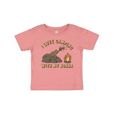 

Inktastic I Love Camping with My Nonna Gift Baby Boy or Baby Girl T-Shirt