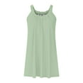 thumbnail image 4 of Vestido holgado con tirantes estilo playa para mujer: vestido de verano ligero y elástico con cuello en V, 4 of 5