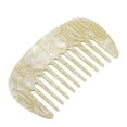 thumbnail image 1 of Peine de Cabello de Dientes Anchos Anti-Estático de Tamaño de Bolsillo para Desenredar Cabello Rizado Grueso Beige Amarillo, 1 of 1