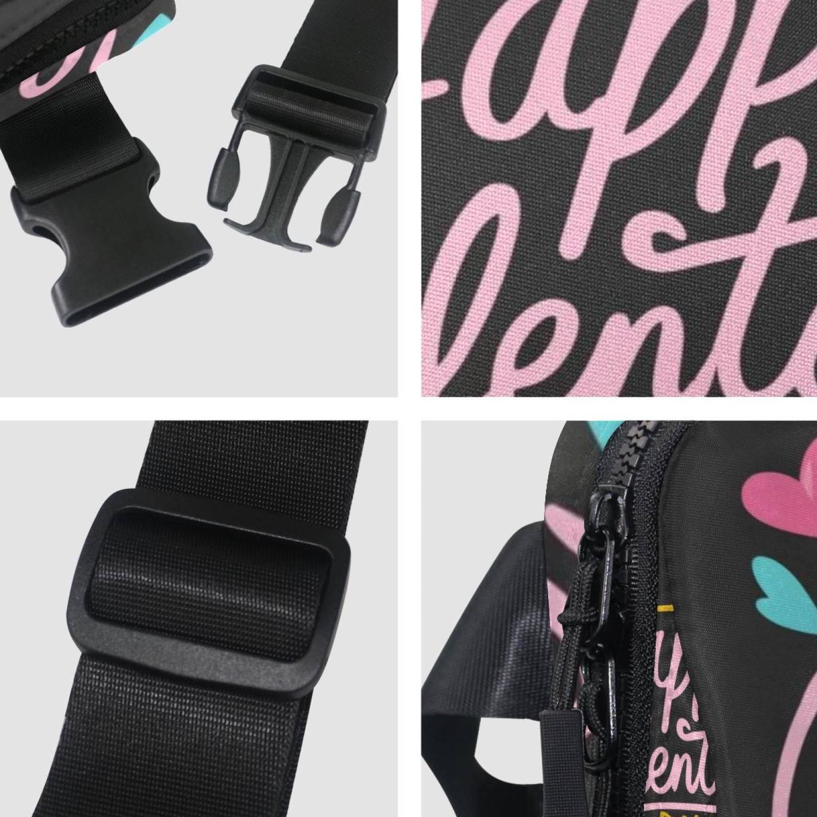 Valentine's Day Lightweight Adjustable Waist Bag Fanny Pack with Extension Strap - Unisex Fitness Running Belt
