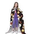 thumbnail image 4 of Honeii Cute Dog Panda Print Poncho Cape, Cloak Coat, Snuggly Hooded Wearable Blanket, Hooded Cape For Teenagers,Halloween Costumes-Large, 4 of 7