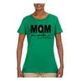 thumbnail image 2 of Wild Bobby, Mom Mode All Day Everyday Mother's Day Womens Graphic Tee, Kelly, Medium, 2 of 6