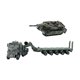 thumbnail image 3 of Kit de modelo de tanque, camión de transporte a escala 1/72, colección de recuerdos de fiesta, kit de ensamblaje de vehículos blindados, transportador Verde, 3 of 9