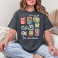 thumbnail image 2 of Les Sardins Seafood Lovers Shirt Men’s And Women’s Graphic Tee 100% Cotton by TBun, Full Sizes S-5XL, 2 of 5