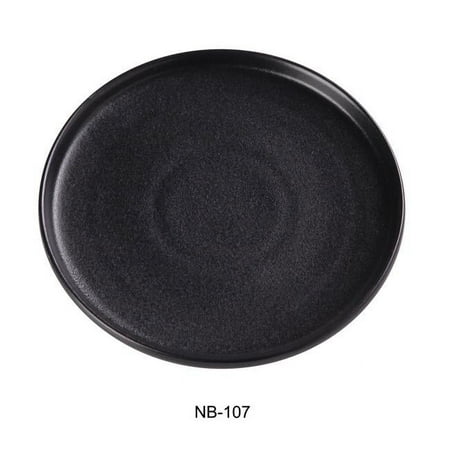 

Yanco NB-107 7.5 x 1 in. Noble Black Round Bread & Butter Plate with Upright Rim Black - Pack of 36
