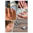 thumbnail image 3 of Anillos de plata de ley 925 para mujer, sortija Original con forma de corona, corazón, espoleta, compromiso, boda, oro rosa, cristal, joyería de lujo, 3 of 4