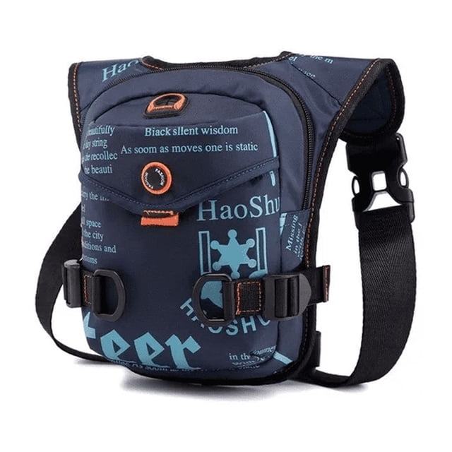 Pechera Riñonera Bandolera P/hombre Nailon Impermeable Azul