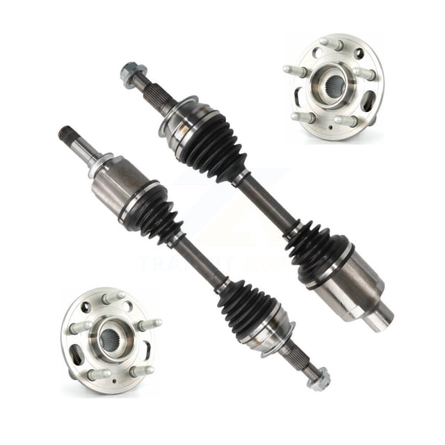 Kugel Front CV Axle Drive Shaft and Complete Wheel Hub Bearing Assembly Kit for Car Chevrolet Equinox GMC Terrain Primary Design - Left Right Side (Driver Passenger) KN7-100456