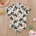thumbnail image 2 of Farysays Baby Boy Outfit Print Short Sleeve Romper Bodysuit Summer Casual Infant Newborn Outfit, 2 of 8