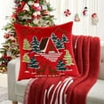 thumbnail image 6 of Cheapark Christmas Pillow Set Embroidered Snowflake Tree Design Sofa Cushion Decor, 6 of 6
