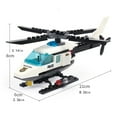 thumbnail image 4 of 102 Uds. Helicóptero de policía bloques de construcción creativos DIY serie de policía de ciudad niños ladrillos juguetes regalos para niños,102pcs, 4 of 8