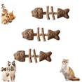 thumbnail image 2 of Purrident - Fix Your Cat's Dental Health, Purrident Dental Chew Toy, Creative Fish Bone Cat Toy, Wooden Catnip Teeth Cleaning Stick, Interactive Toys for Cats B*3, 2 of 6