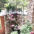 thumbnail image 4 of ACE-GARDEN, 1-YEAR-WARRANTY, 71"(H)*19.7"(W), 4 Pack of Metal Garden Trellis, Rustproof Trellis for Climbing Plants Outdoor Flower Support(Black), 4 of 6